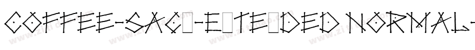 Coffee-Sack-Extended Normal字体转换
